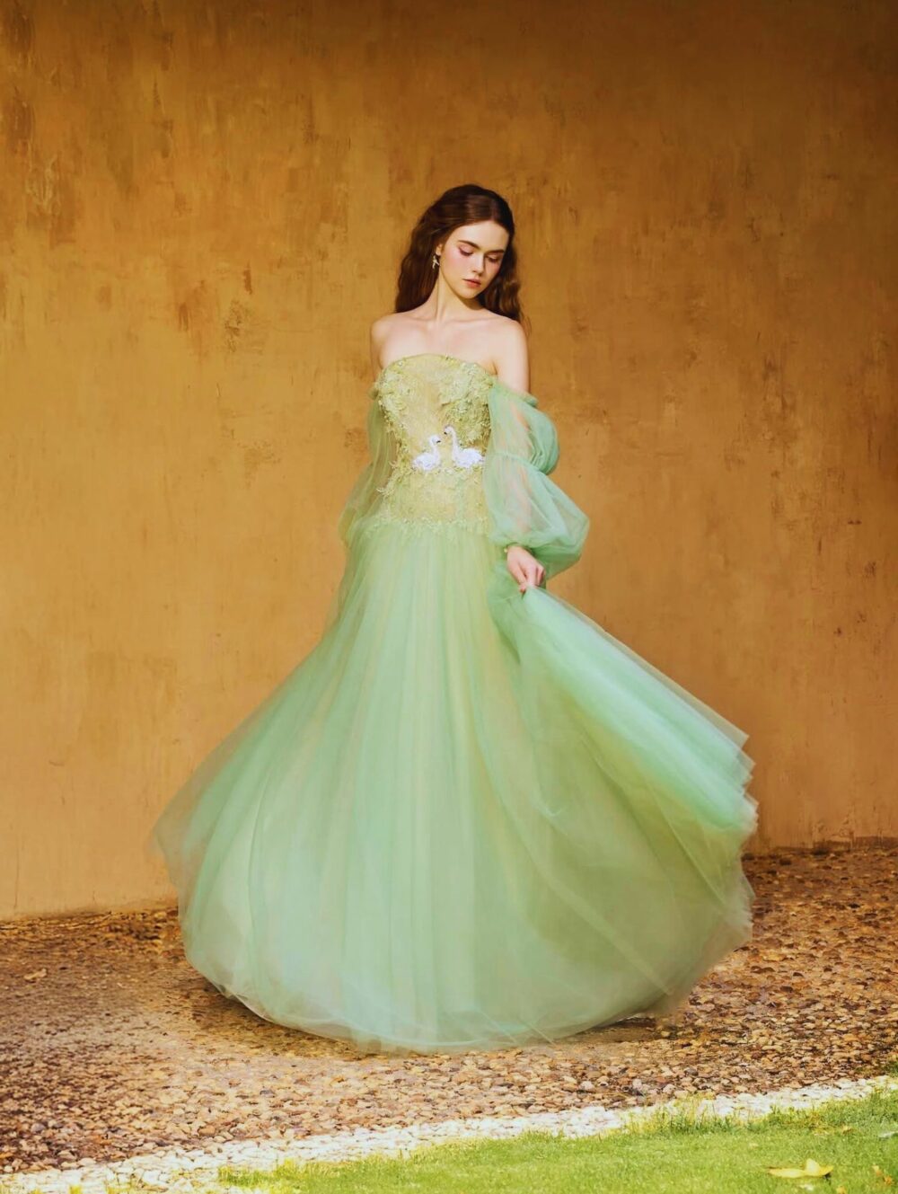 Meadow Swan Gown