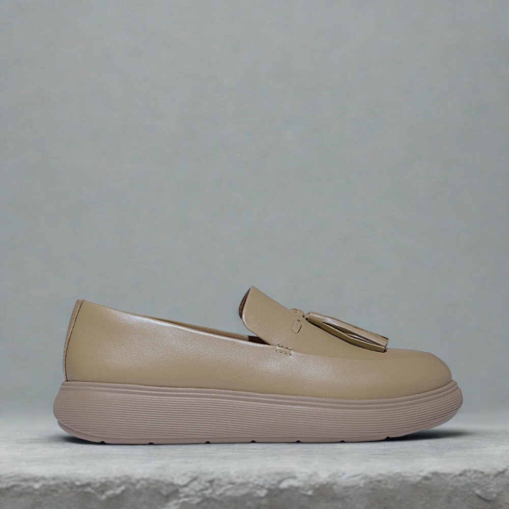 Womens-Loafers-Flax-Verve-Classic-Camel.jpg Women's Loafers Flax Verve Classic Camel - Image 1