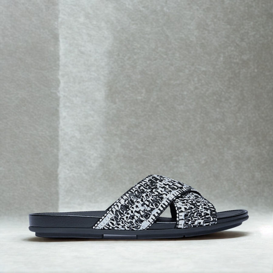 Womens-Sandals-Midnight-Mingle-Black-Ivory-Mix.jpg Women's Sandals Midnight Mingle Black Ivory Mix - Image 1