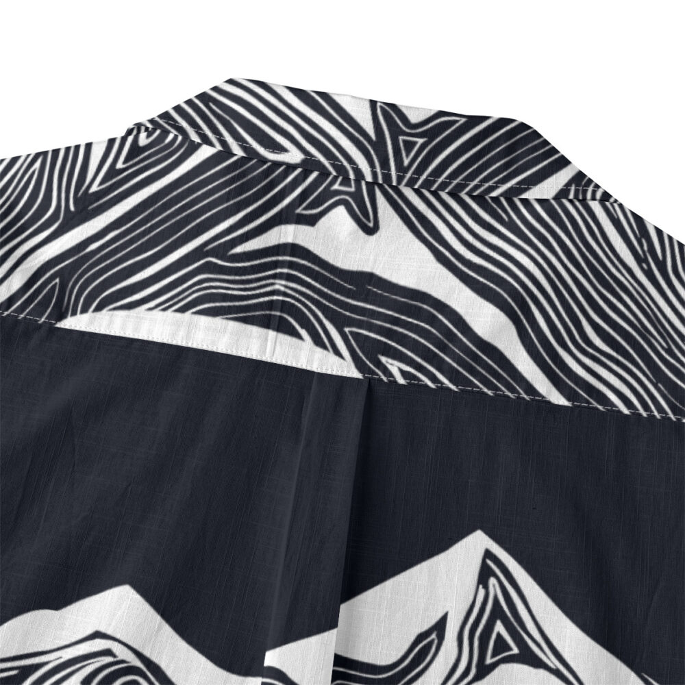 Night Blooms and Dark Wing Energy Tropical Shirt product image, view 4