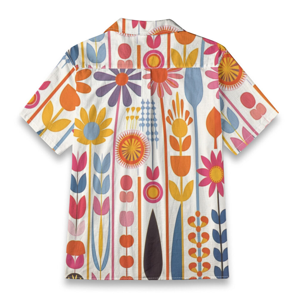 Golden Scarab Among the Island Flowers Beach Shirt product image, view 2