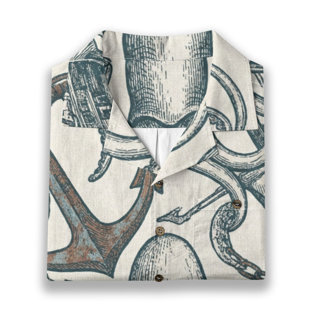 Anchor Down With the Inkiest Squid Aloha Shirt product image, view 6