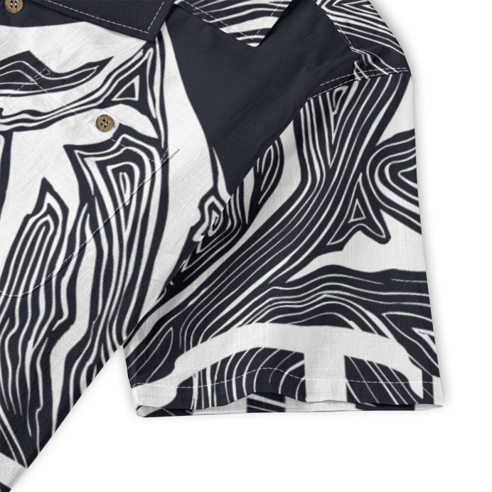 Night Blooms and Dark Wing Energy Tropical Shirt product image, view 5