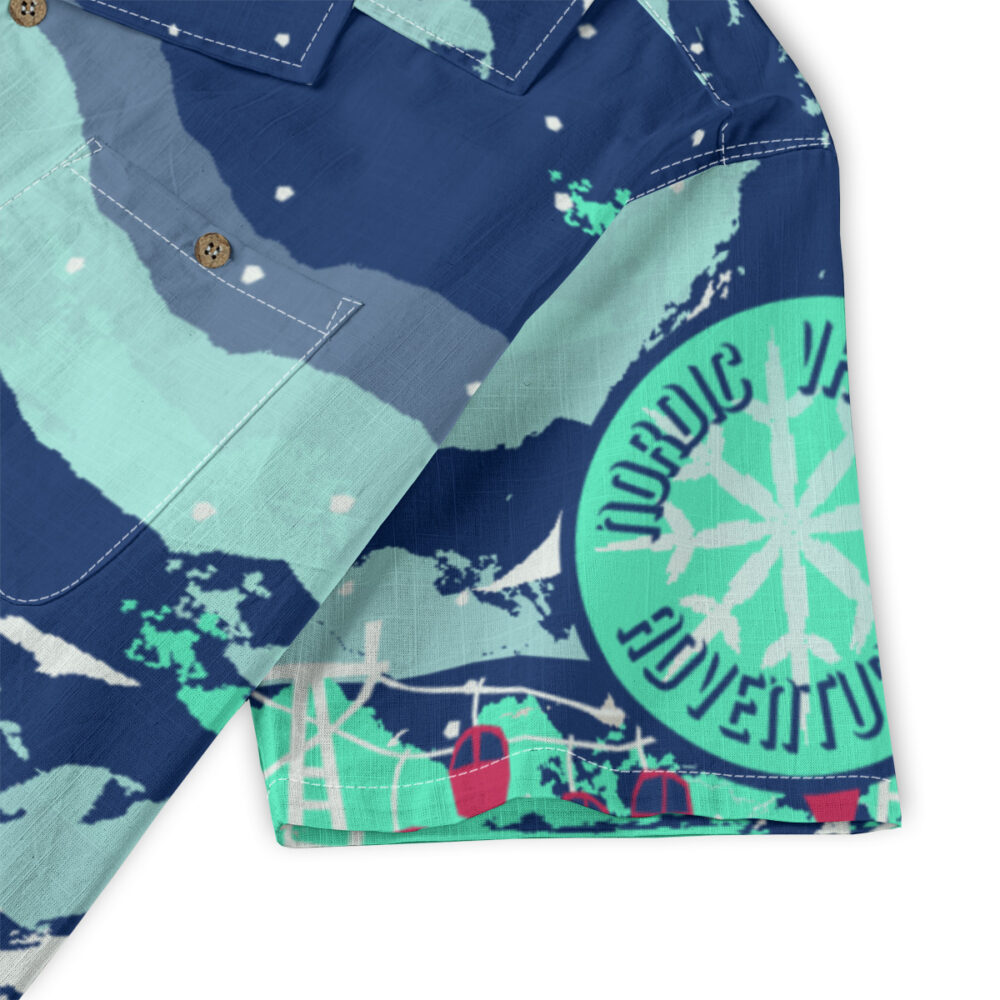 Beautiful Game Through the Petal Storm Beach Shirt product image, view 5