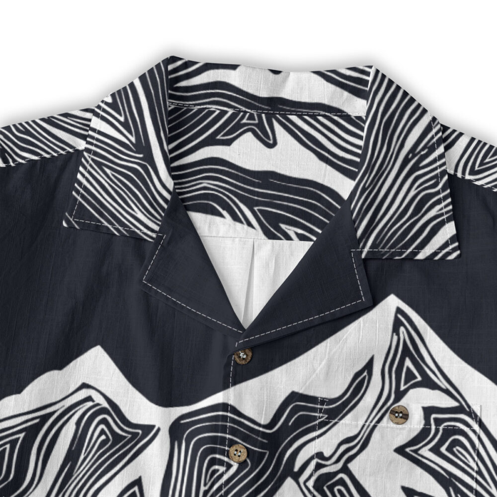 Night Blooms and Dark Wing Energy Tropical Shirt product image, view 3