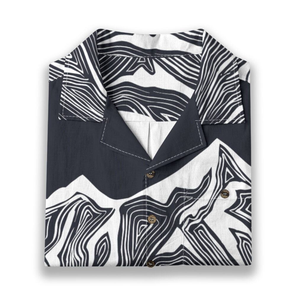 Night Blooms and Dark Wing Energy Tropical Shirt product image, view 6