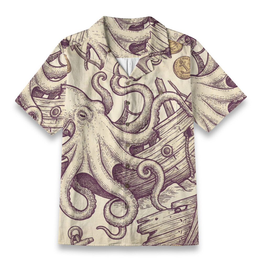 Tentacles Down in the Shipwreck Resort Shirt product image, view 1