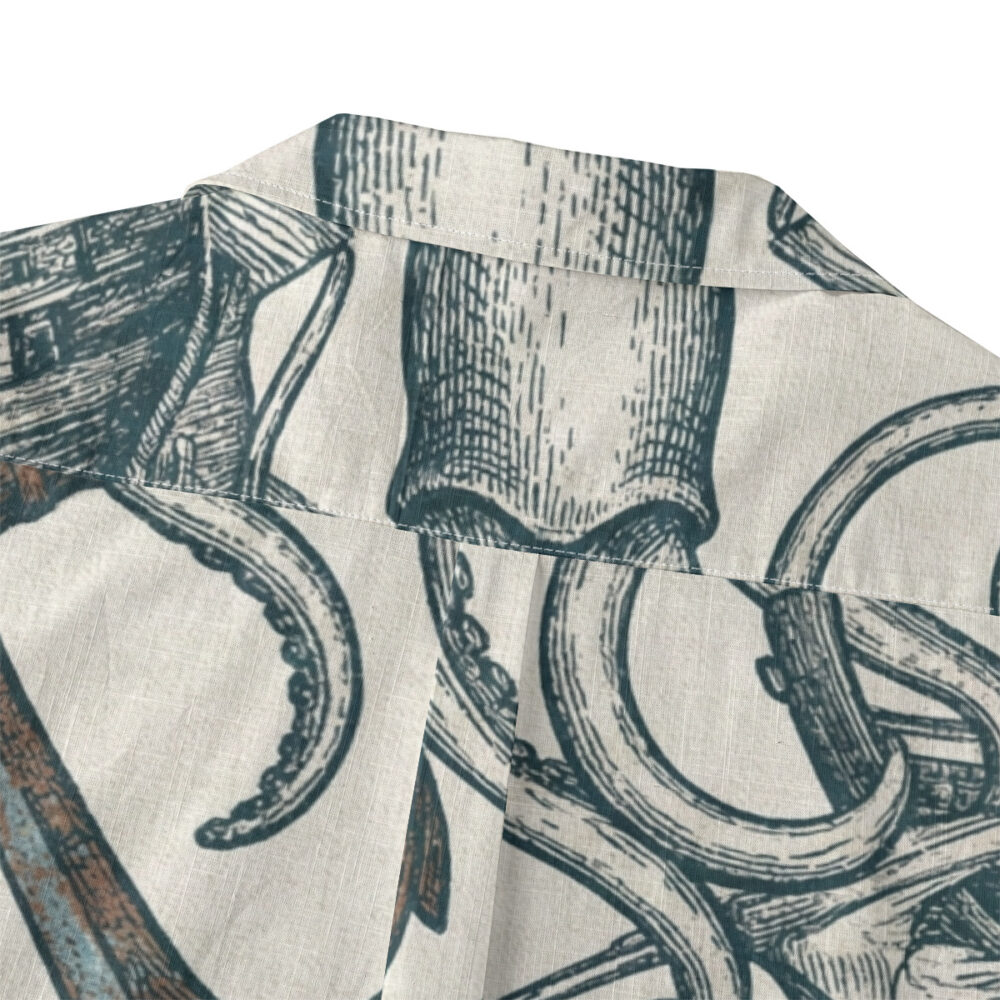 Anchor Down With the Inkiest Squid Aloha Shirt product image, view 4