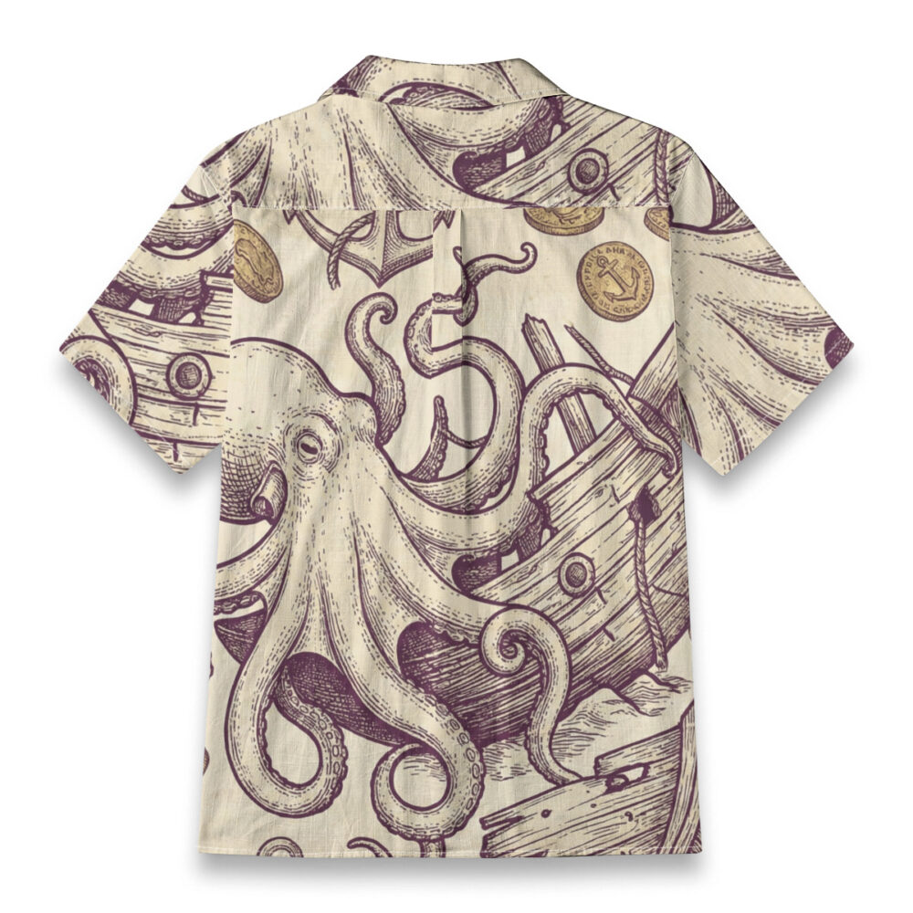Tentacles Down in the Shipwreck Resort Shirt product image, view 2
