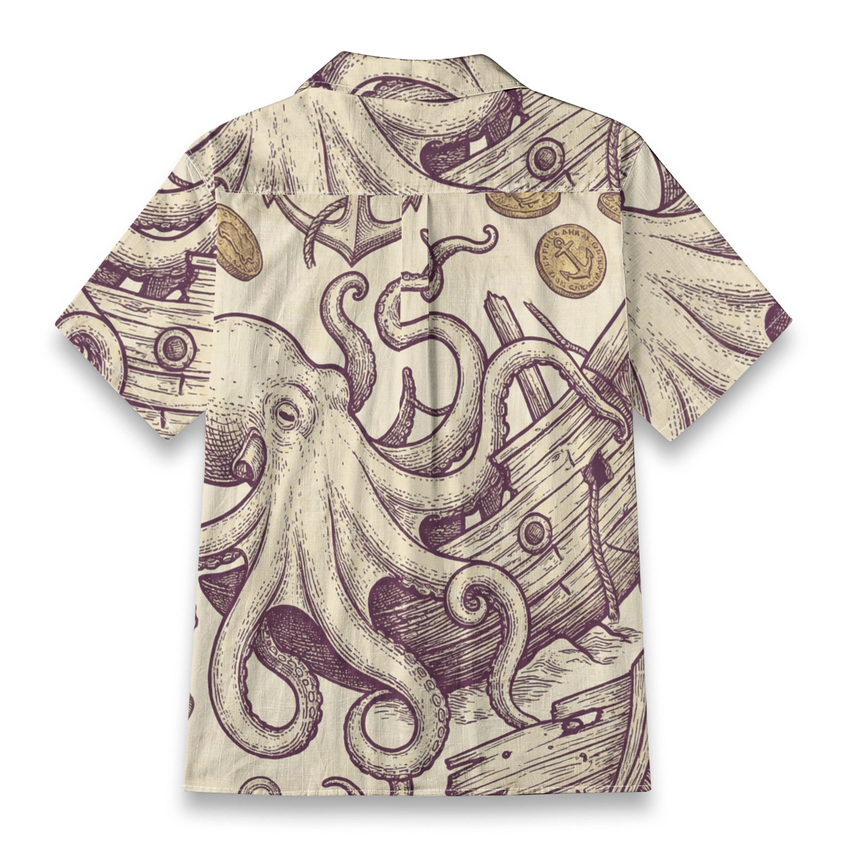 226767-bf5b3adf-db26-48a7-831e-28574f284c0c.jpeg Tentacles Down in the Shipwreck Resort Shirt product image, view 2