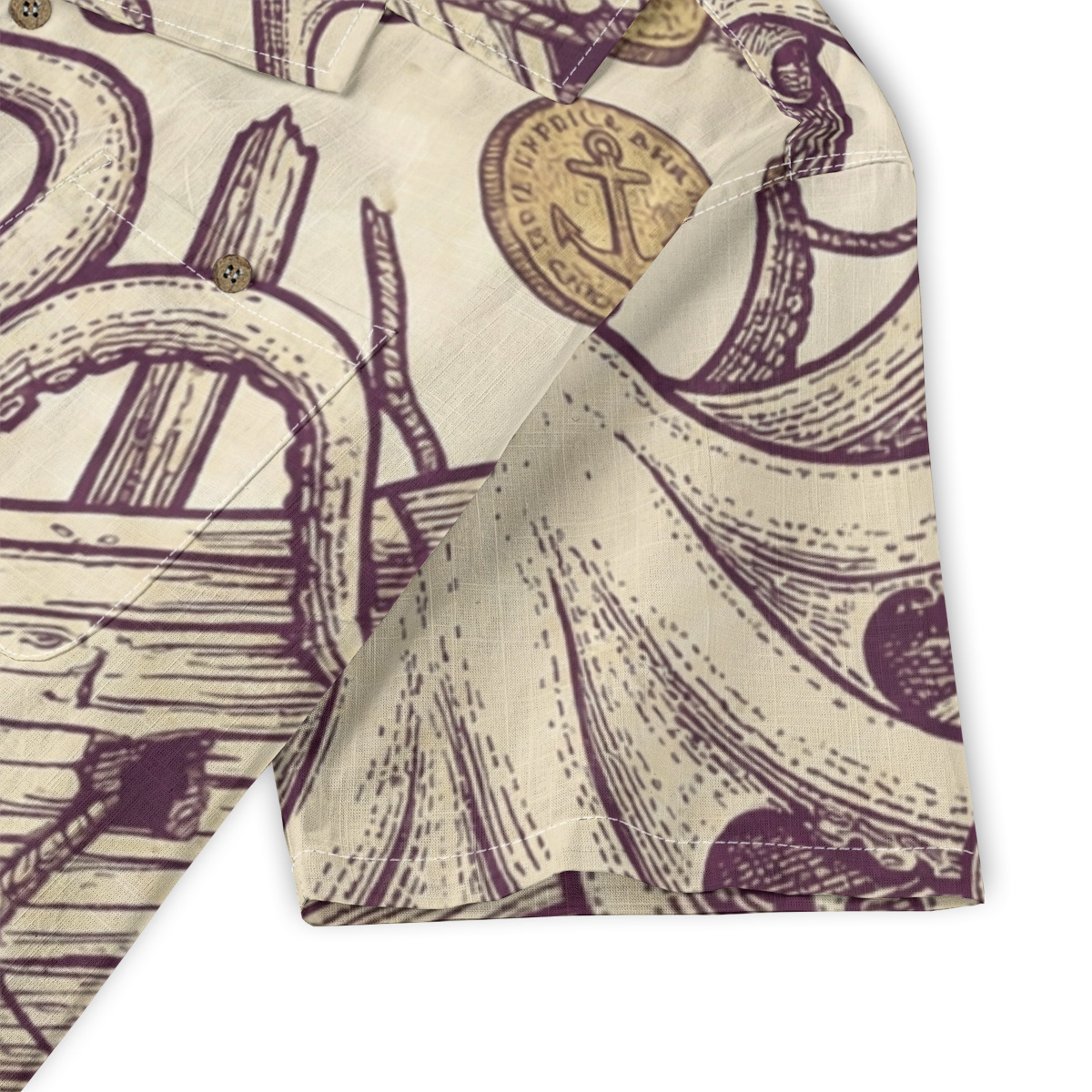 226767-cee9e540-663d-4b56-8caf-d1189c756c55.jpeg Tentacles Down in the Shipwreck Resort Shirt product image, view 5